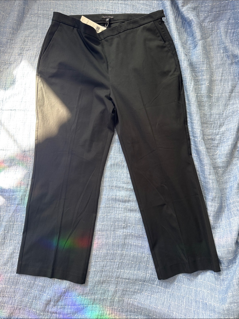 EILEEN FISHER Black Cropped Dress Pants 16 NWT